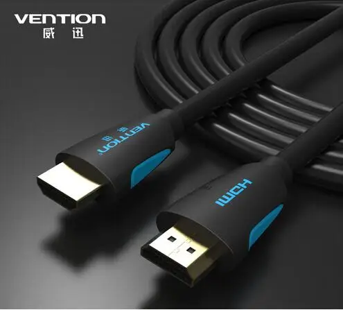 Vention HDMI кабель HDMI к HDMI кабель HDMI 2,0 1,4 4k 3D 60FPS кабель для HD tv lcd ноутбука PS3 проектор компьютерный кабель 1 м 2 м 3 м - Цвет: M02 black