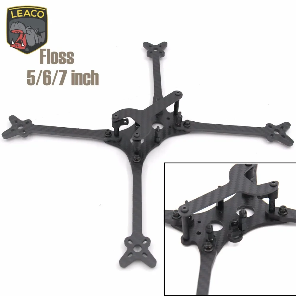 

Floss 5inch 205mm 6inch 235mm 7inch 270mm RC FPV Frame With 4mm Arm high drone for Quadcopter