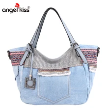 Angelkiss бренд Для женщин Холст сумка сумки для Для женщин племенной узор Стиль Курьерские сумки Высокое качество сумки