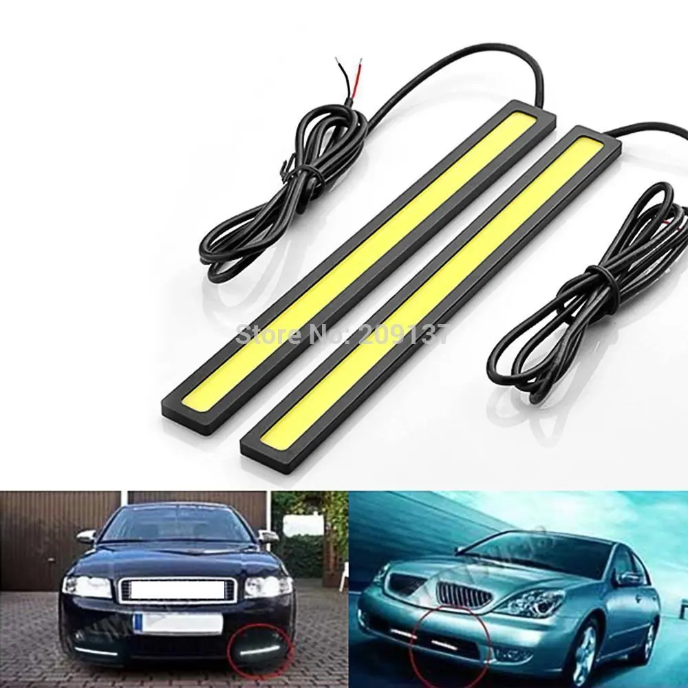 

Waterproof Aluminum High Power 6W Slim COB LED DRL Daylight Driving Daytime Running Light Lamp For Car SUV Sedan Coupe Vehicle