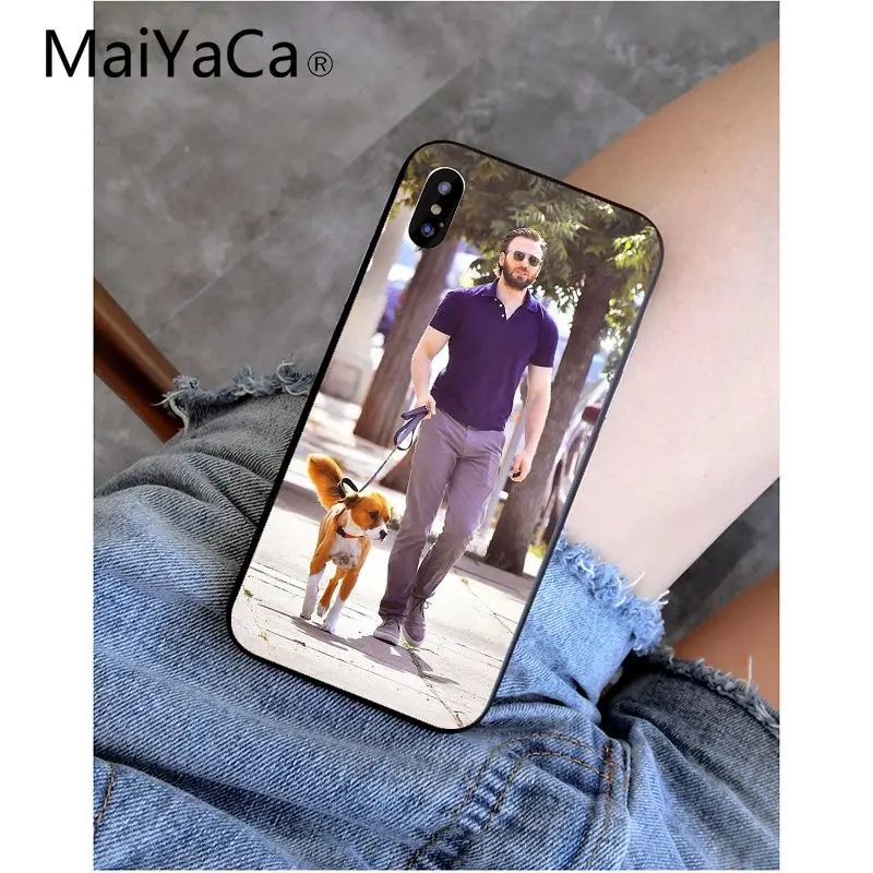 MaiYaCa Chris Evans черный ТПУ Мягкий силиконовый чехол для телефона чехол для Apple iPhone 8 7 6 6S Plus X XS MAX 5 5S SE XR чехол