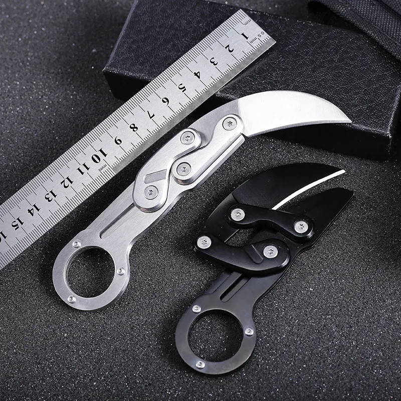 

Free shipping karambit sliding blade knife survival pocket Folding knives hunting tactical knives counter strike EDC tools