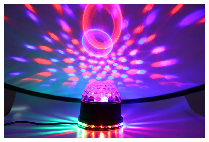 DJ Light Mini Disco Magic Ball Stage Lighting Digital LED RGB Crystal (2)