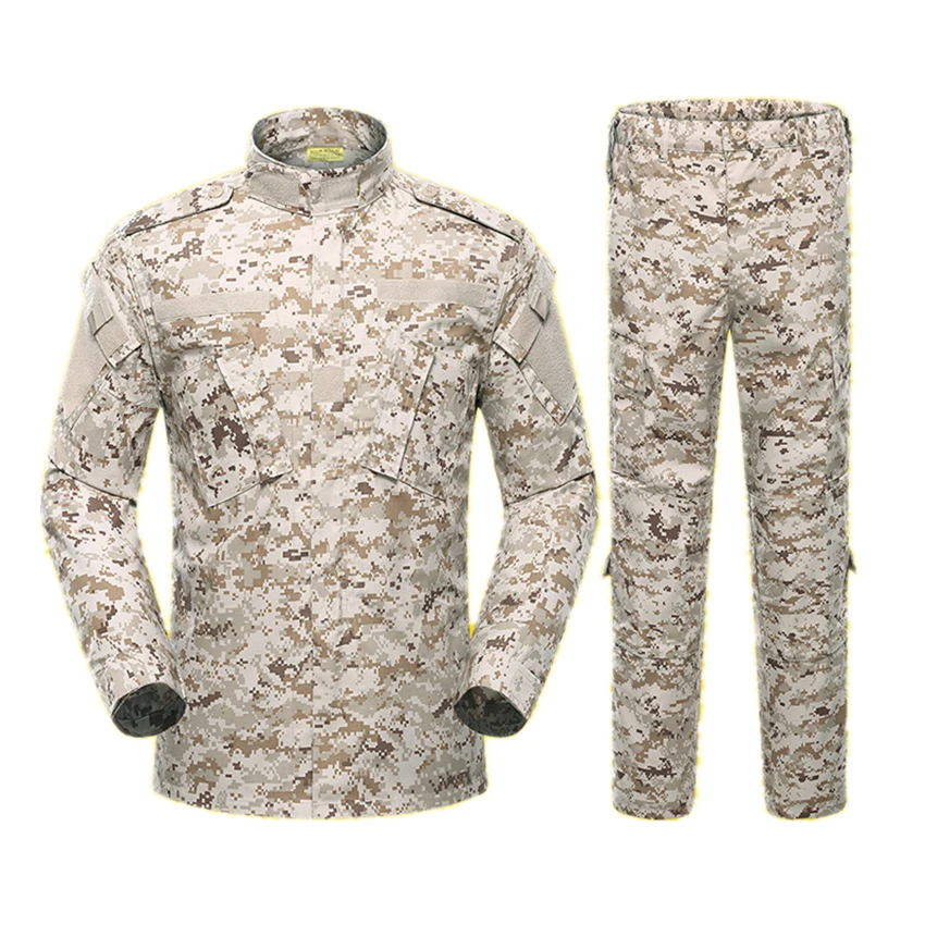 

Army Outdoors Military Uniform 5Color Camouflage Tactical Men Clothes Special Forces Combat Shirt Soldier Training Clothes Set