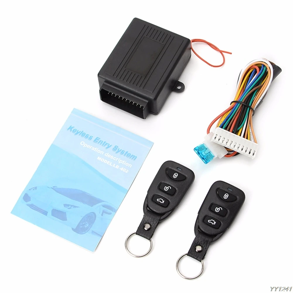 

Universal Car Door Lock Vehicle Keyless Entry System Remote Central Kit w/Control Box