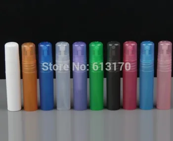 

Free shipping 5ml Empty Spray bottles 5cc Mini Perfume bottle travel refillable Atomizer packing Vials 10 colors wholesale