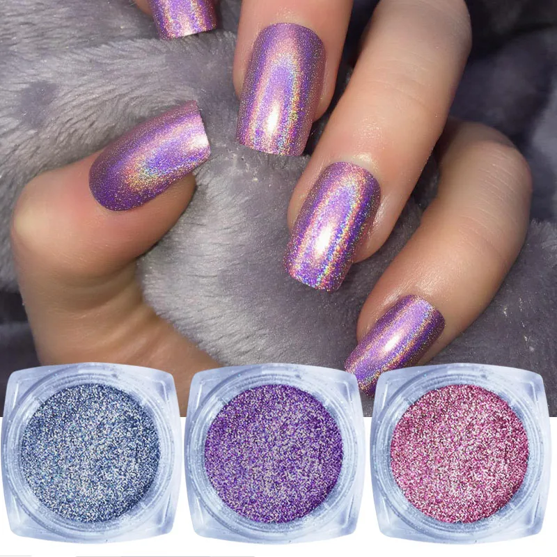 1g Holo Nail Art Glitter Extra Fine Holographic Nail Glitter Dust Nails