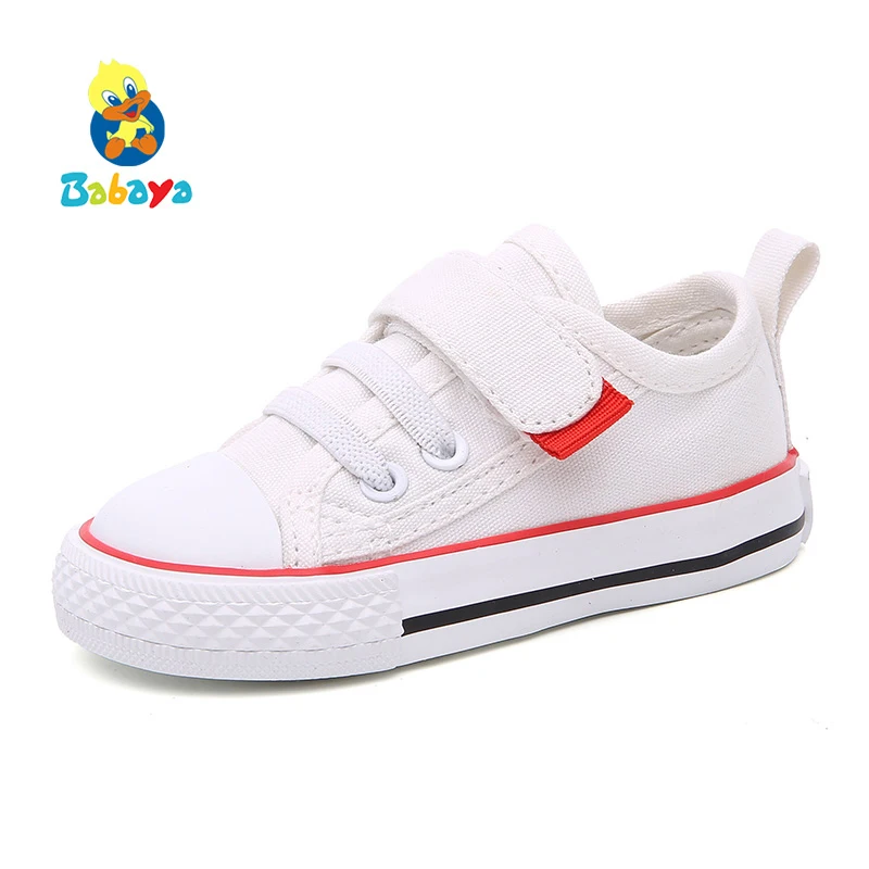 

baby shoes Spring Children Canvas Shoes Breathable Kids Casual Sneakers For Girls Boys Flat Child Single Shoes Size 18-30