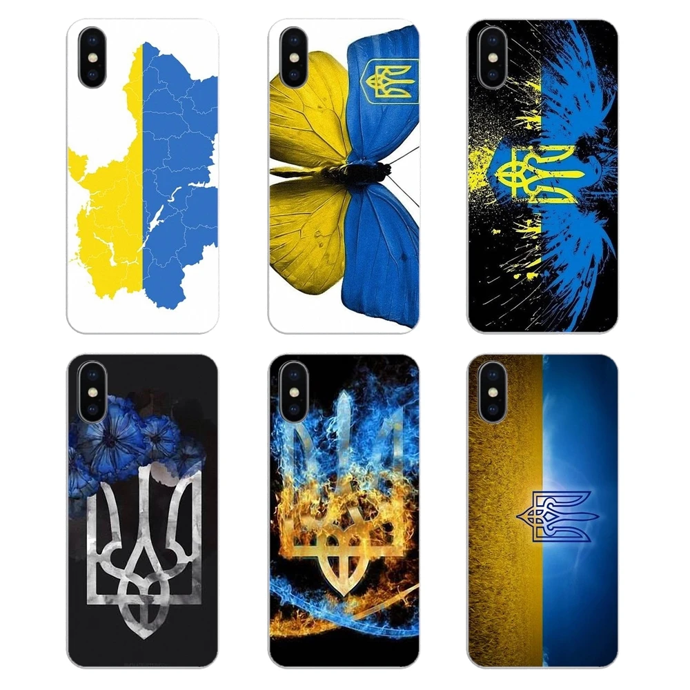 ТПУ прозрачные чехлы UA украинский Национальный флаг баннер для Xiaomi Redmi 4X S2 3S Note 3 4 5