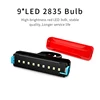 Bicycle Light 2600mAh Bike Cycling Waterproof Taillight 9 LED Super Light With USB Rechargable Safety Night Riding Rear Light ► Photo 3/6