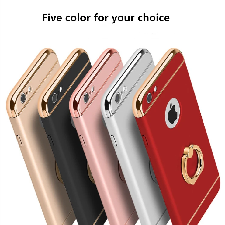 Палец кольцо задняя крышка ПК чехол для iphone 8 plus Ultra Slim X Роскошные 7 телефона |