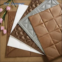 

3D wall stickers imitation leather anti-collision wall stickers TV background wall waterproof mural self-adhesive 60*60CM