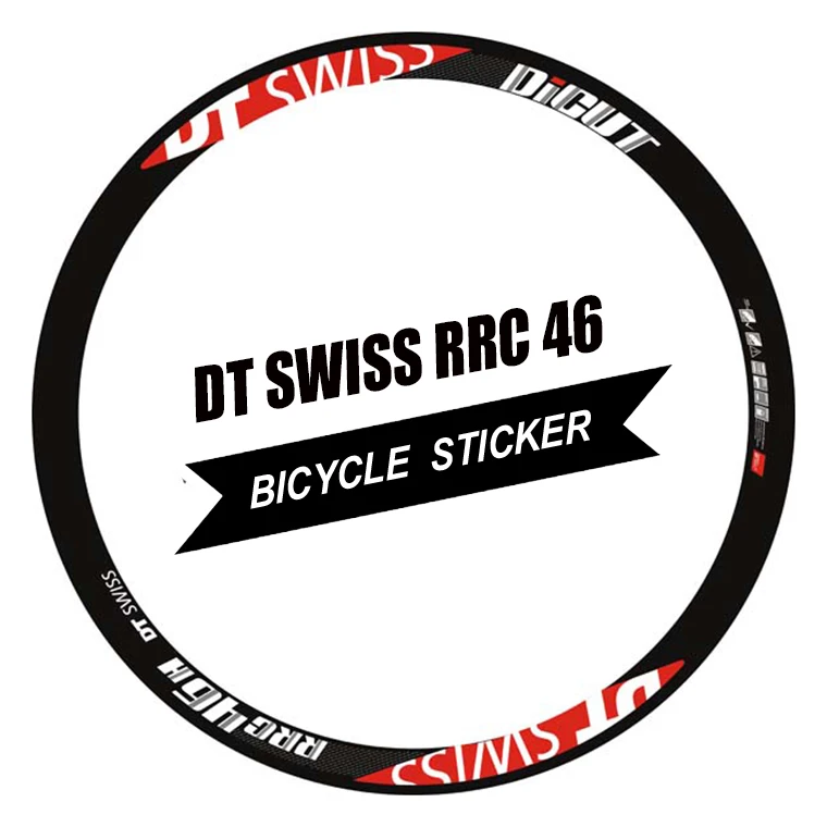 700C 50mm rim wheel sticker Road bicycle stickers cycle reflective road wheels decal forDT swiss rrc 46