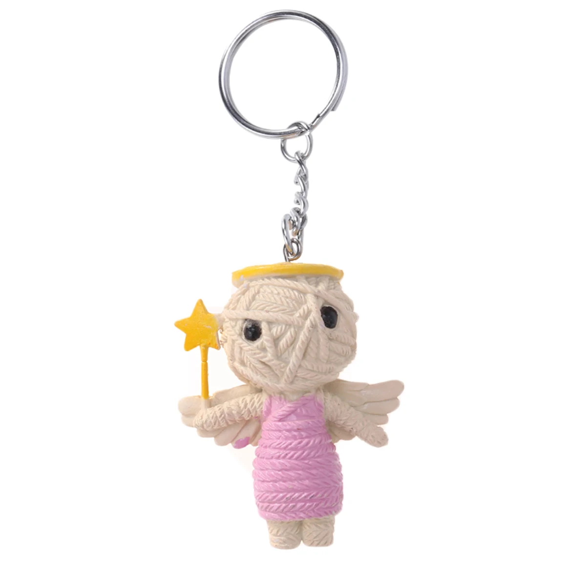 

1PC Creative Voodoo String Dolls Keyrings Keychain Hanging Toys Rubber for Kids Cell Phones Handbags