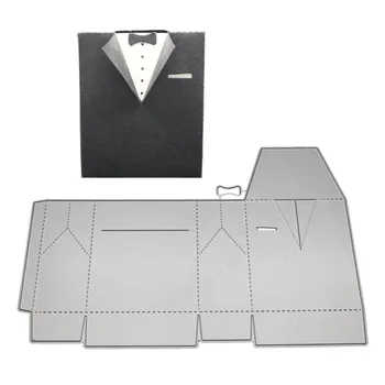 

Suit Clothing Box Metal Cutting Dies Stencil For DIY Scrapbooking Embossing Paper Cards Crafts Birthday Stamps And Dies New 2019