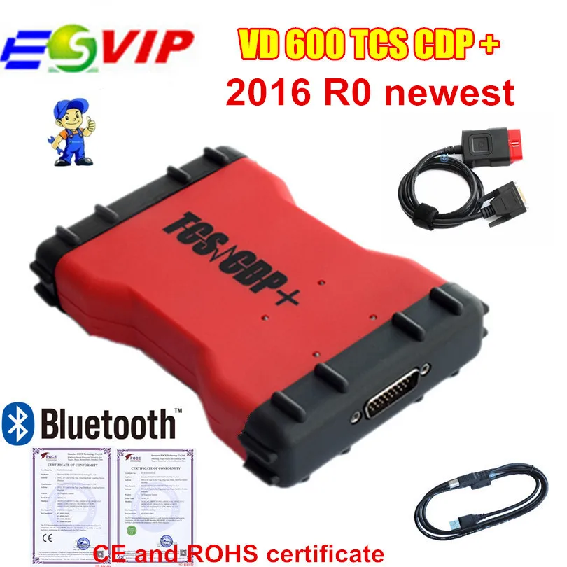 

A++ quality 10pcs/lot VD600 TCS CDP PRO 2015.r3 with Keygen/ 2016.00 newest Multi-language for cars and trucks with Bluetooth