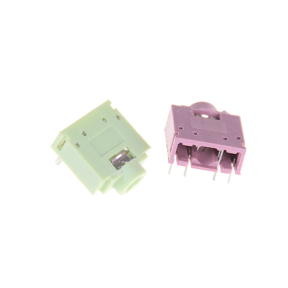 3.5mm Female 5 Pins Stereo Headset Internal PCB Mount Audio Jack Socket New x 2 3.5mm Female 5 Pins Stereo Headset Internal PCB Mount Audio Jack Socket New x 2