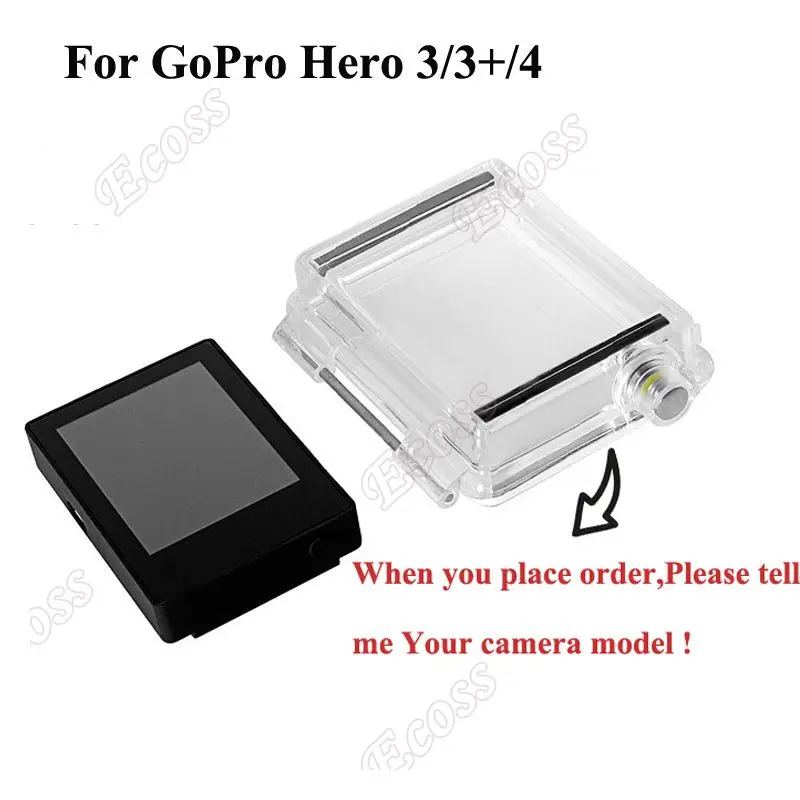 Suptig ЖК-экран для Gopro hero 3 3+ 4 камера ЖК-дисплей Bacpac с задней дверцей для GoPro hero 3 3+ 4 аксессуары для камеры