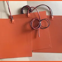 Силиконовый stampante 3d letto riscaldato 340*340 мм 24 В 350 Вт 3 м клей 100 k termistore нагревательный элемент силиконовый Подогрев кровати пластины