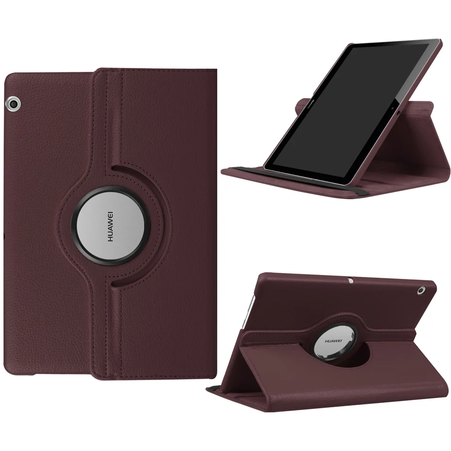 360 Вращающийся Кожаный чехол для huawei MediaPad T5 10 AGS2-W09/L09/L03/W19 10,1 дюймов чехол для планшета+ пленка+ ручка