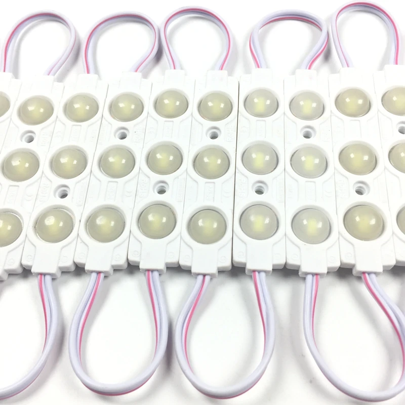 400 шт постоянный ток Smd5730 3 Led Injection Ledmodule объектив 160 градусов 12 V IP67 Рекламы Световой Цвет Shell