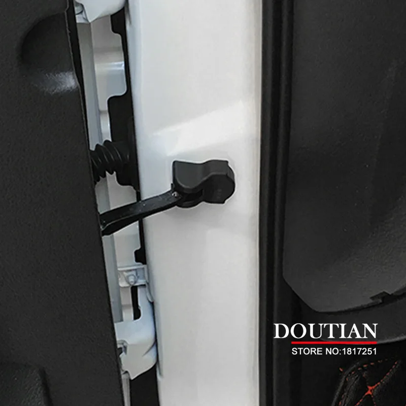 For Mazda 3 Axela 2017 ABS Black Car Door Lock Protection Cover 4PCS