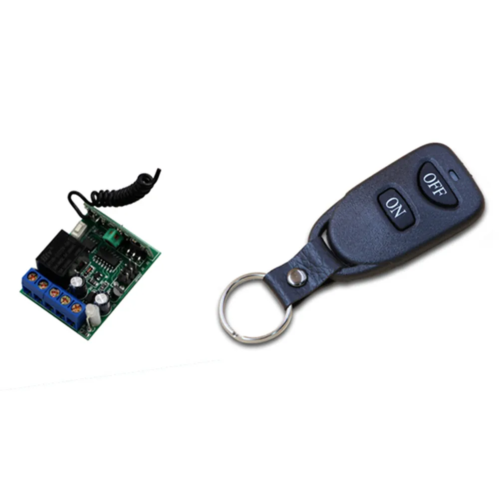 

High Quality DC 12V 1CH RF Wireless Remote Control Switch Belt Buckle Transmitter & Receiver with Learning Button ON OFF