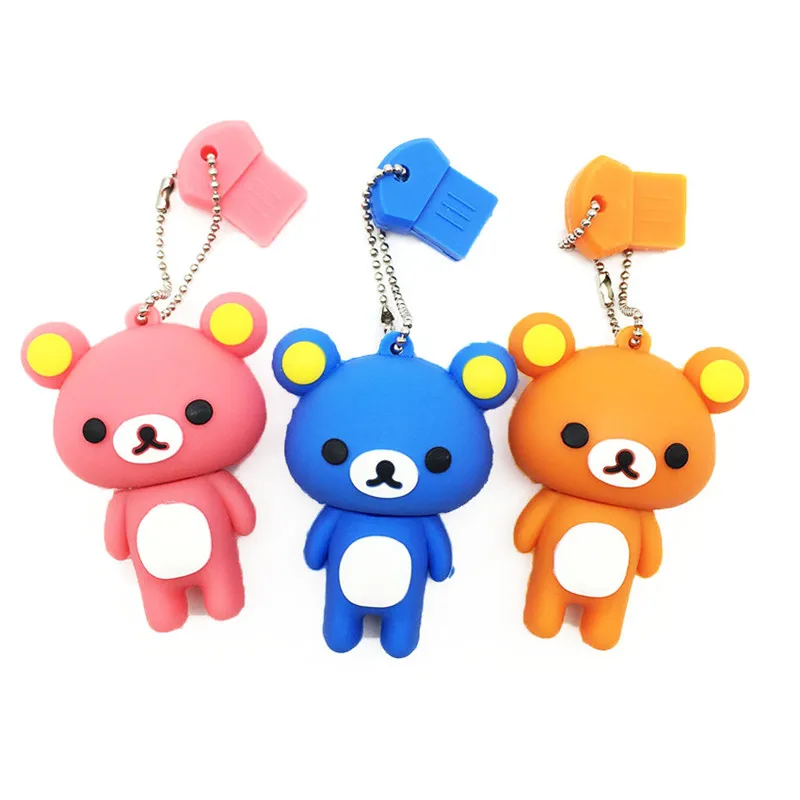 cartoon usb stick 2.0 32GB Rilakkuma usb flash drive 128GB 4GB 8GB 16GB 64GB pen drive Bear pendrive silicon gift free delivery cartoon usb stick 2.0 32GB Rilakkuma usb flash drive 128GB 4GB 8GB 16GB 64GB pen drive Bear pendrive silicon gift free delivery