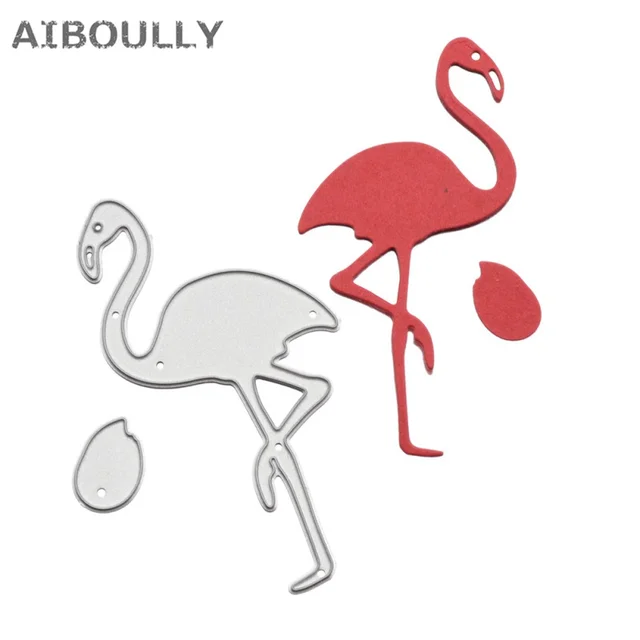 metal steel flamingo shaped embossing cutting dies stencils diy