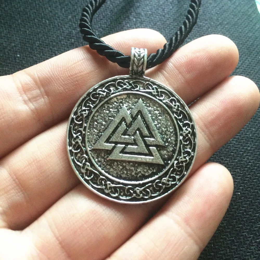 1pc the valknut viking pendant necklace scandinavian Symbol of Norse Viking Warrior Viking