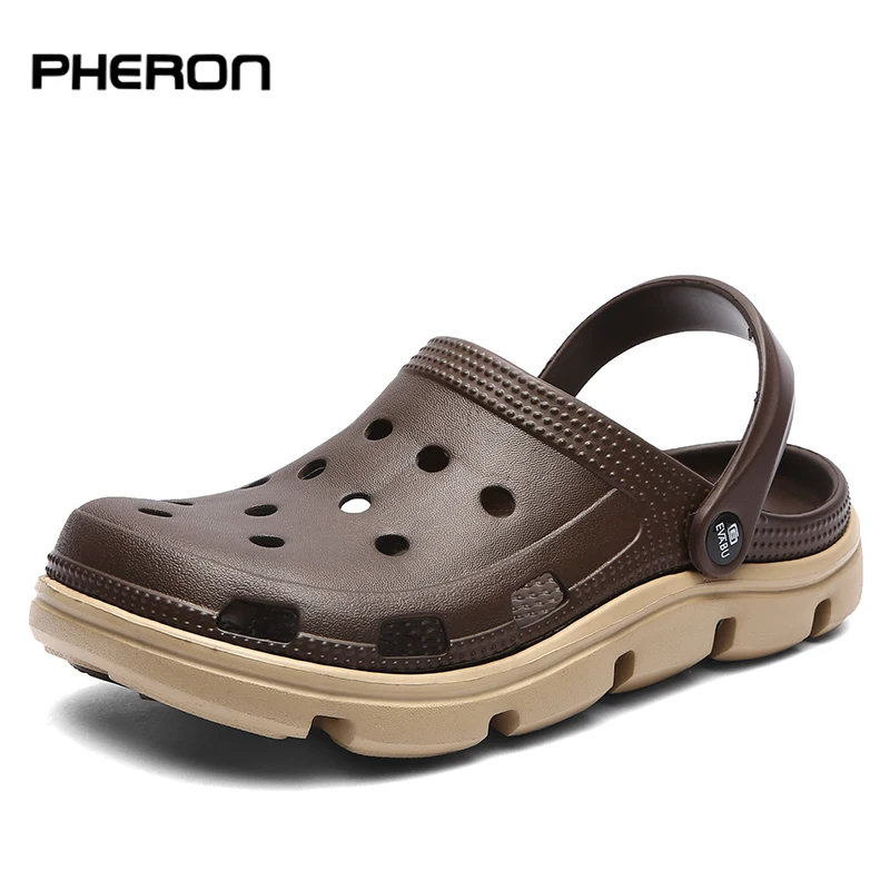 

Men Casual Shoes Summer Sandals Mules Clogs Light Breathable Beach Slippers Men Water Shoes Hollow Jelly Chaussure Homme Slipper