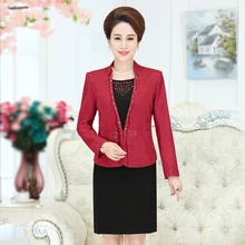 Высокое качество,, модные женские туфли Повседневная обувь осень свадебное платье средней длины, преклонного возрста женская одежда плюс Размеры костюм комплект