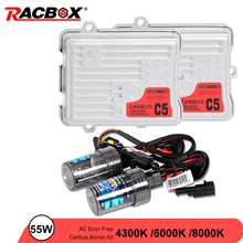 55 W CANBUS переменный ток балластный резистор HID лампы ксеноновые фары для автомобиля модернизации Conversion Kit H1 H3 H7 H11 9005 HB3 9006 HB4 6000 K 4300 K 8000 K