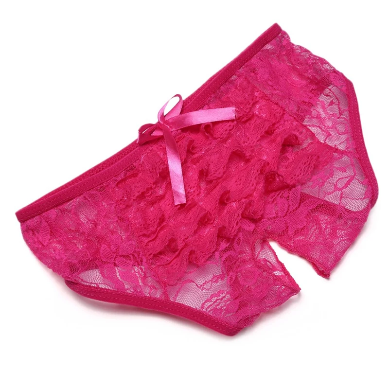 Women Panties Comeondear Culotte Crotchless Sex Underwear Lace Plus Size 6XL Briefs Open Back Female Intimates