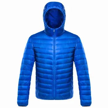 

Mens Down Jacket Hood White Duck Wadded Winter Warm Ultralight Down Coat Male Casual Windbreaker Men Jackets Parkas Ultra Light