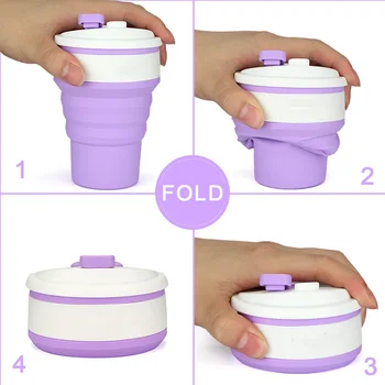 Creative Telescopic Folding Silicone Coffee Cup Outdoor Activities Portable Anti-hot Insulation Water Cup Tourism Folding Cups Creative Telescopic Folding Silicone Coffee Cup Outdoor Activities Portable Anti-hot Insulation Water Cup Tourism Folding Cups