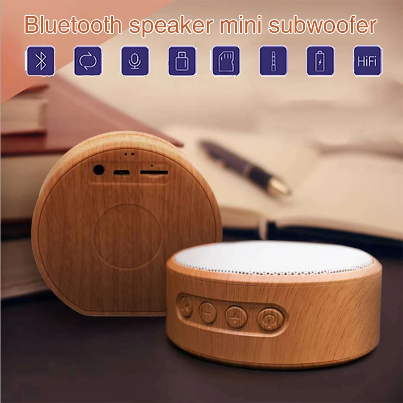 ABS деревянный динамик портативный Bluetooth звуковая коробка Настольный