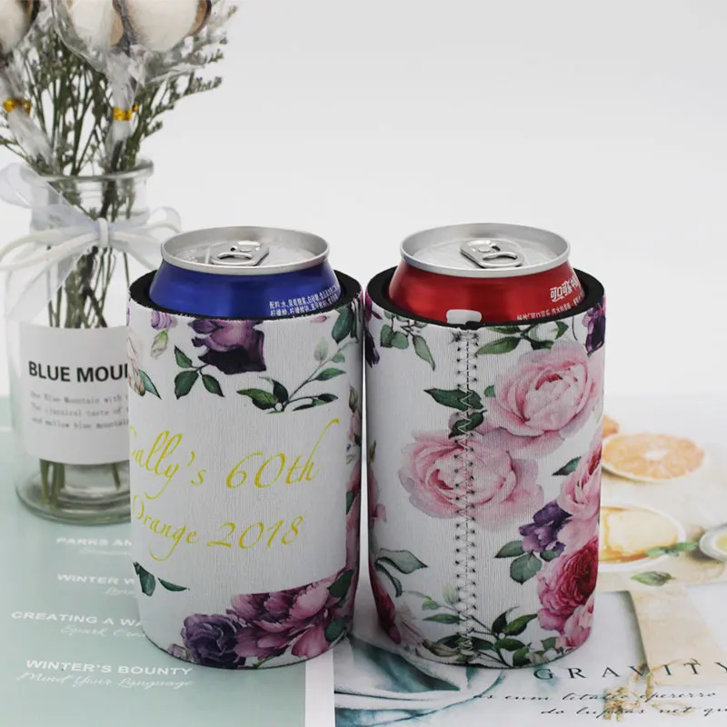 

Custom Logo 50pcs Thermal Bag Can Cooler Neoprene Stubby Holder Ice Cooler Box Lunch Cooler Bag Beer Can Cover
