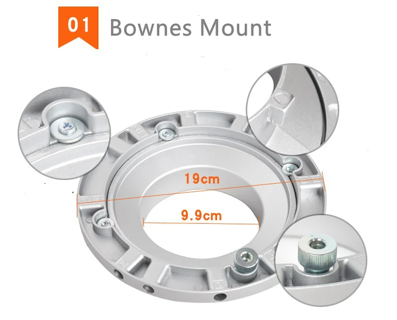 Godox 22x90 см Bowens Mount софтбокс с сотовой сеткой софтбокс для видеостудии фото стробоскоп вспышка fotografia аксессуары