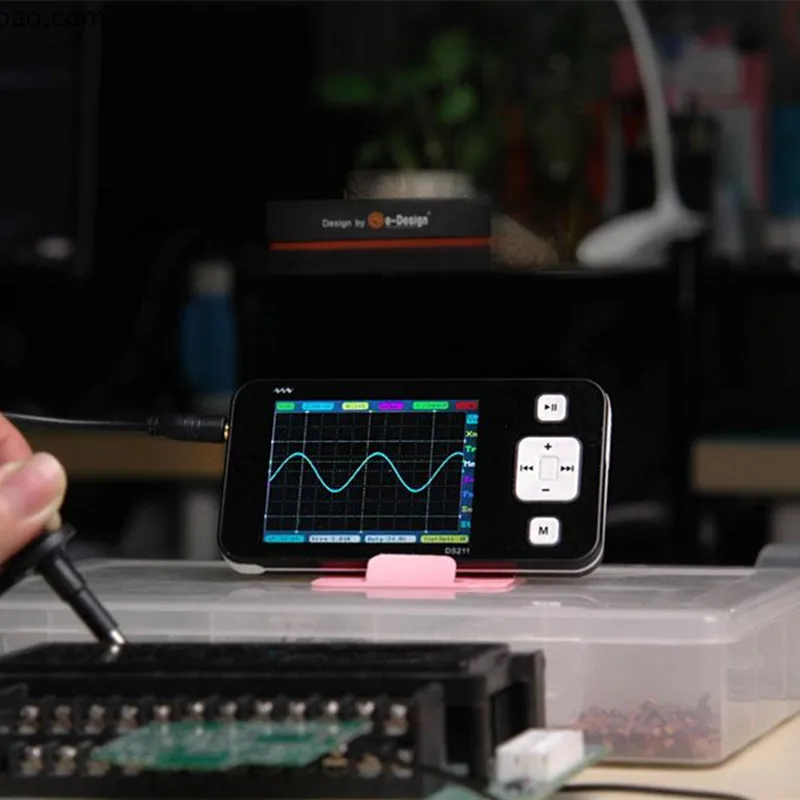 New Version Mini ARM DSO211 Digital Oscilloscope Portable Pocket-sized Nano Handheld Digital Storage Oscilloscope 3