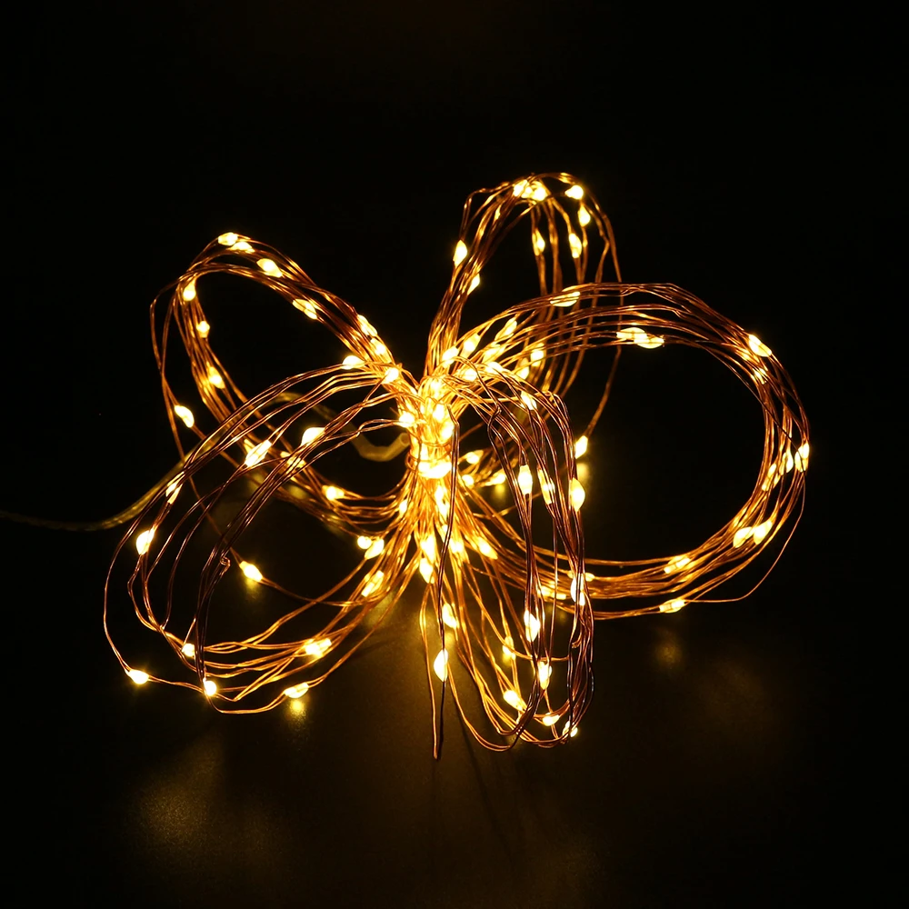 USB LED String Light Copper Wire LED Christmas Lights For Holiday Decoration