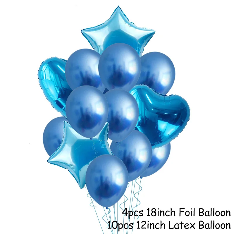 7/10 трубка Шар Стенд день рождения набор воздушных шаров держатель палочки Свадебный декор балон шарики на день рождения вечерние украшения дети баллон - Цвет: 14pcs  balloon