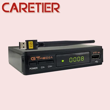 

GTmedia V7S HD DVB-S/S2 Satellite Receiver GT Media 1080P USB WIFI support YouTube Biss key line Upgrade From Freesat V7 10pcs