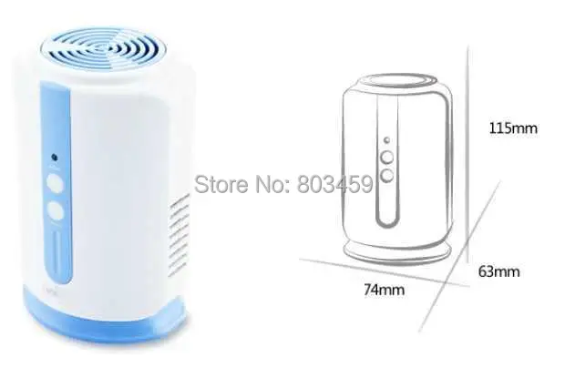 Home Health fridge Fruit Vegetables food shoe wardrobe car O3 Ionizer disinfect Ozone generator Sterilizer Fresh Air Purifier