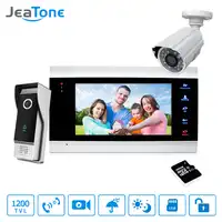 7'' Video Door Phone Doorbell Intercom Access Control Intercom System Motion Detection +Extra 1200TVL Outdoor Camera + 32G Card