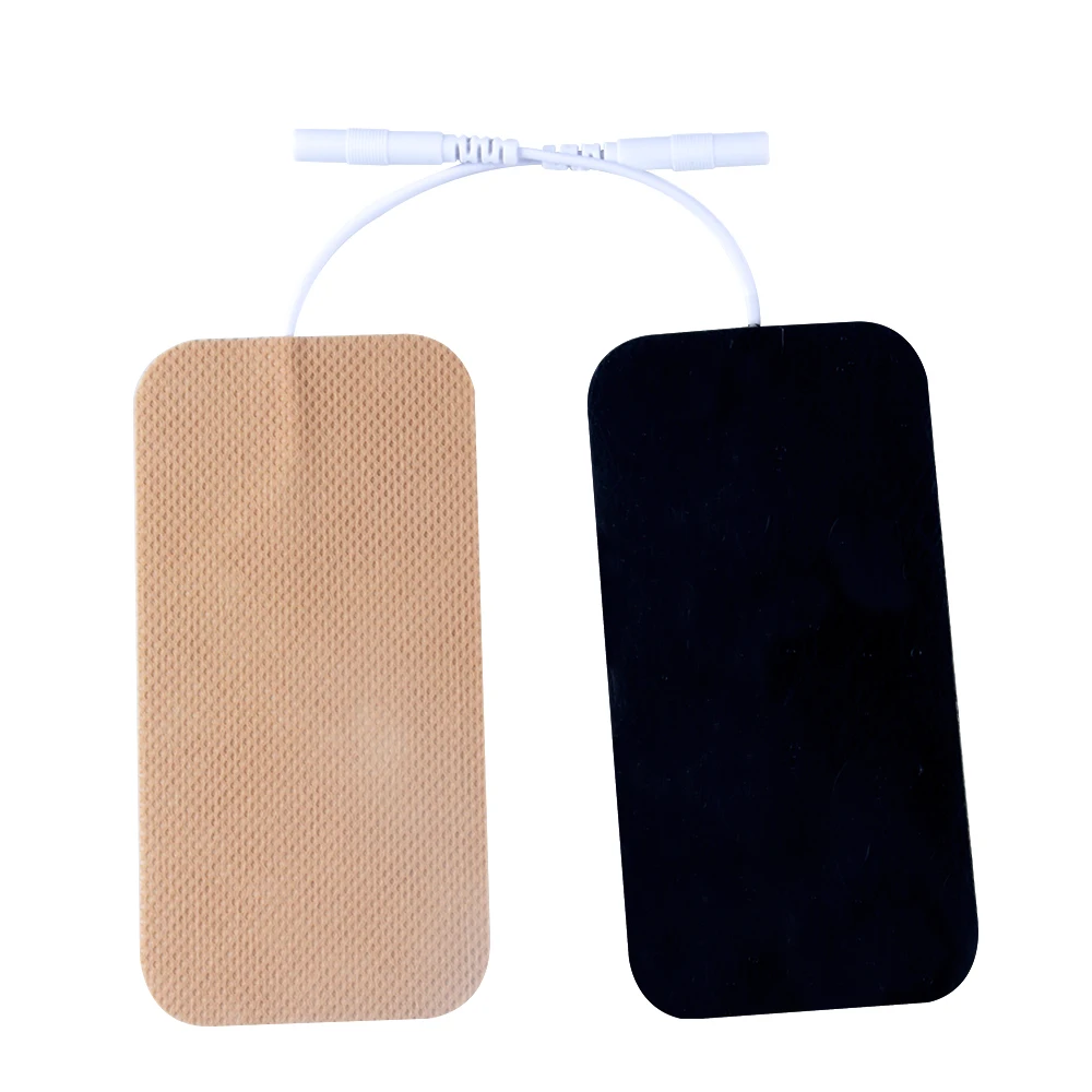6 Pieces TENS Electrodes Pads 5*10cm With Plug Hole 2.0mm For TENS/EMS Machines