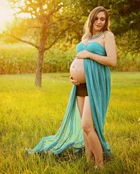 Платье для беременных длинное платье для фотография беременной женщины реквизит сексуальная макси шифон платье элегантный фотосессия для