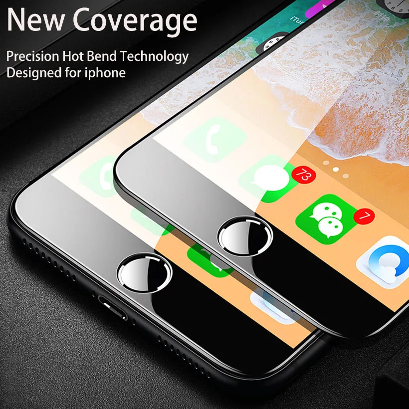 9D полное покрытие защитное стекло для iPhone 12 11 Pro Max мини экран протектор