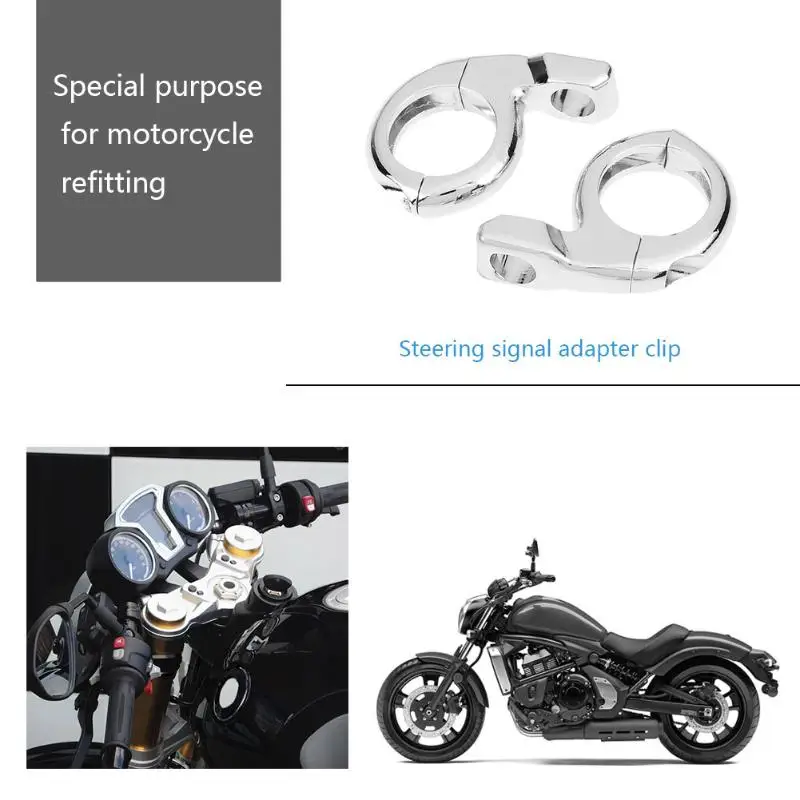 2 шт. хромированные поворотники на руль мотоцикла 10 мм/8 мм|handlebar mirror|motorcycle mirror