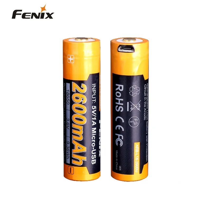 

Fenix ARB-L18-2600U USB Rechargeable 2600mAh 18650 Rechargeable Li-ion Battery